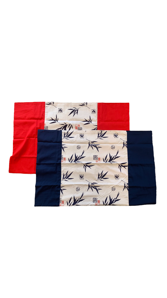 Pillow Cases (Blue Leaf-one pair)